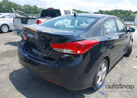 2013 Hyundai Elantra Gls из США, поврежденный, VIN KMHDH4AE0DU554385